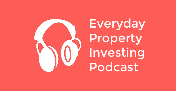 Parker Buyer Advocates Podcast with red background and white headphones